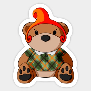 Oz Munchkin Teddy Bear Sticker